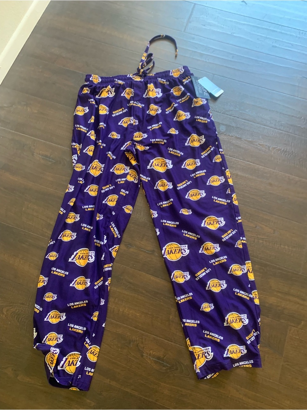 NBA Los Angeles Lakers Purple & Gold Logo Jogger Pants